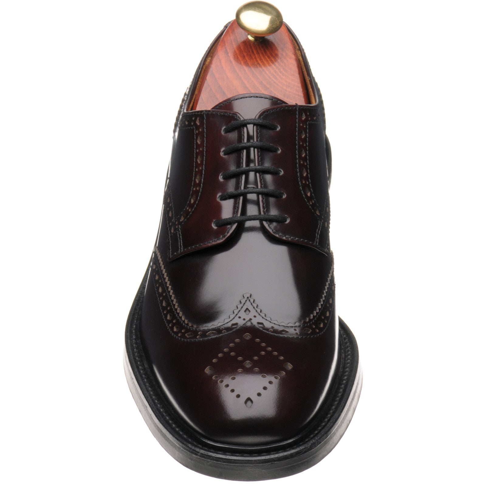 Product image for Wildsmith Model 39 mens brogues in burgundy polished