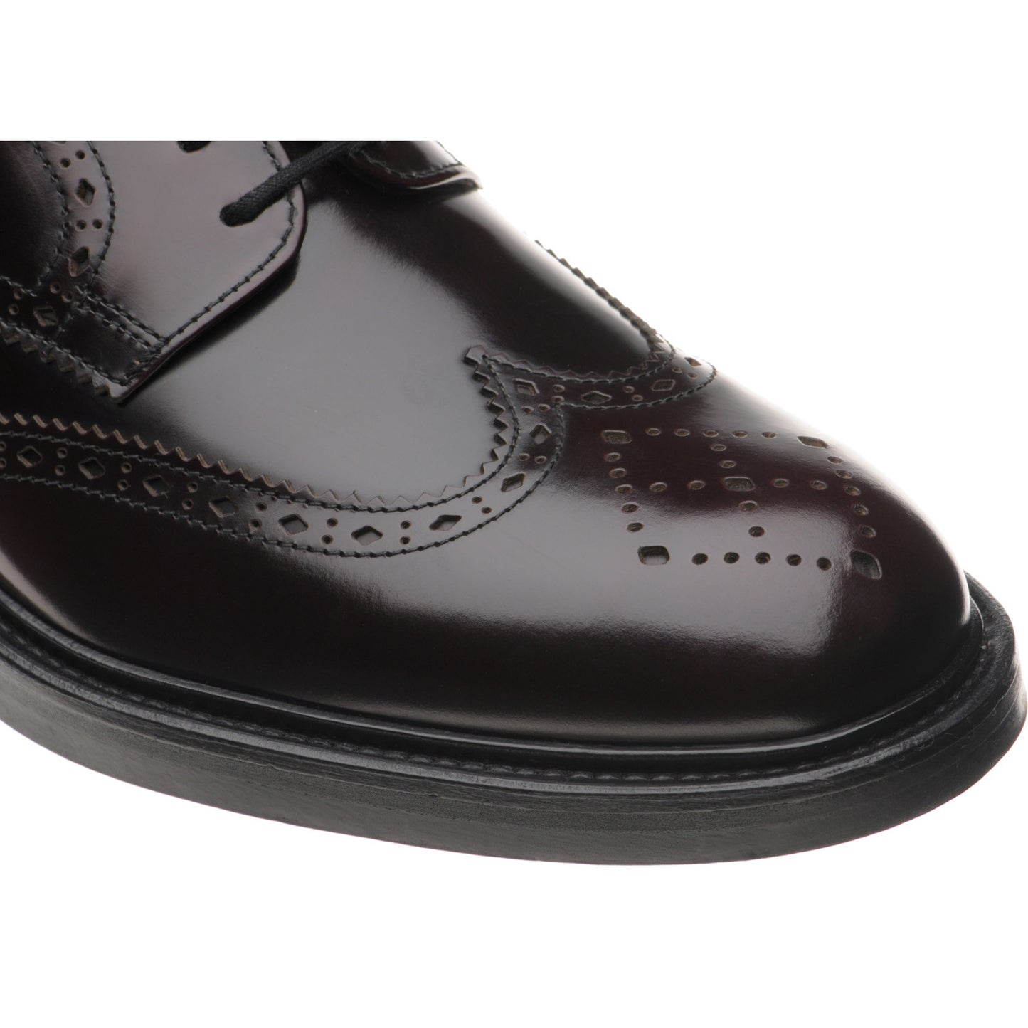 Product image for Wildsmith Model 39 mens brogues in burgundy polished
