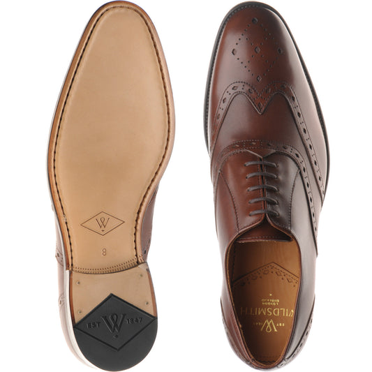 Product image for Wildsmith Model 42 mens brogues in cognac calf