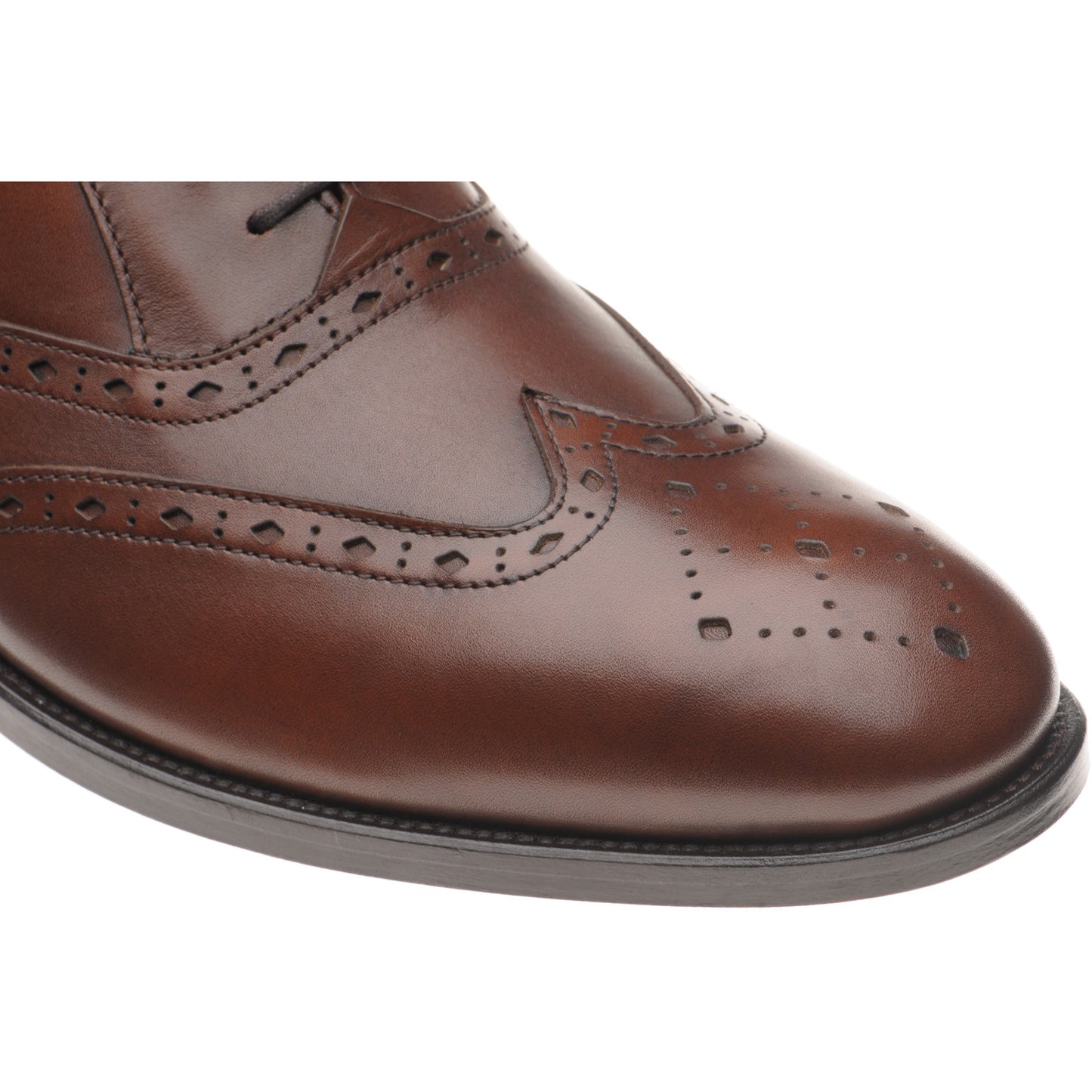 Product image for Wildsmith Model 42 mens brogues in cognac calf