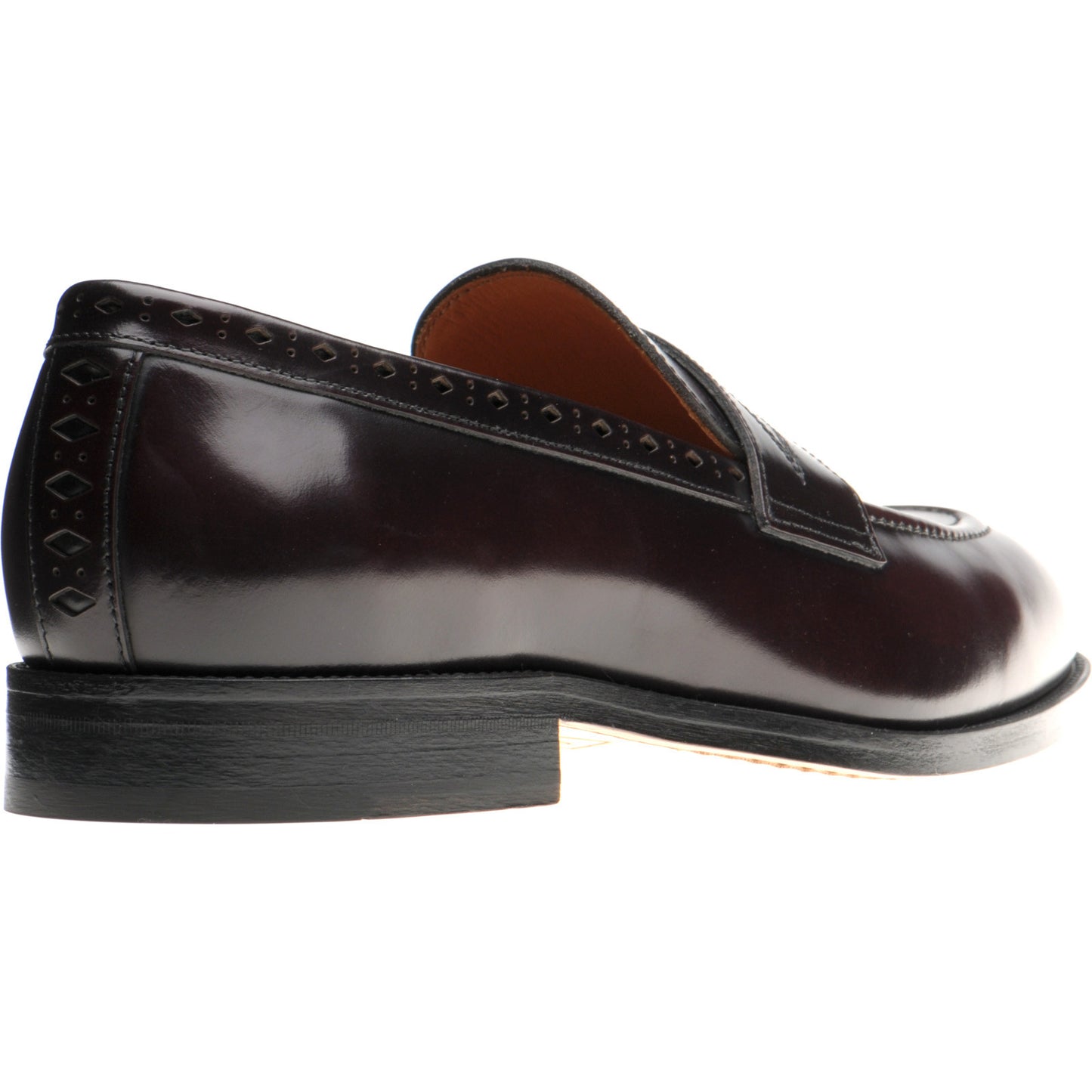Product image for Wildsmith Model 98 mens loafers in burgundy polished