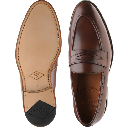Product image for Wildsmith Model 98 mens loafers in cognac calf