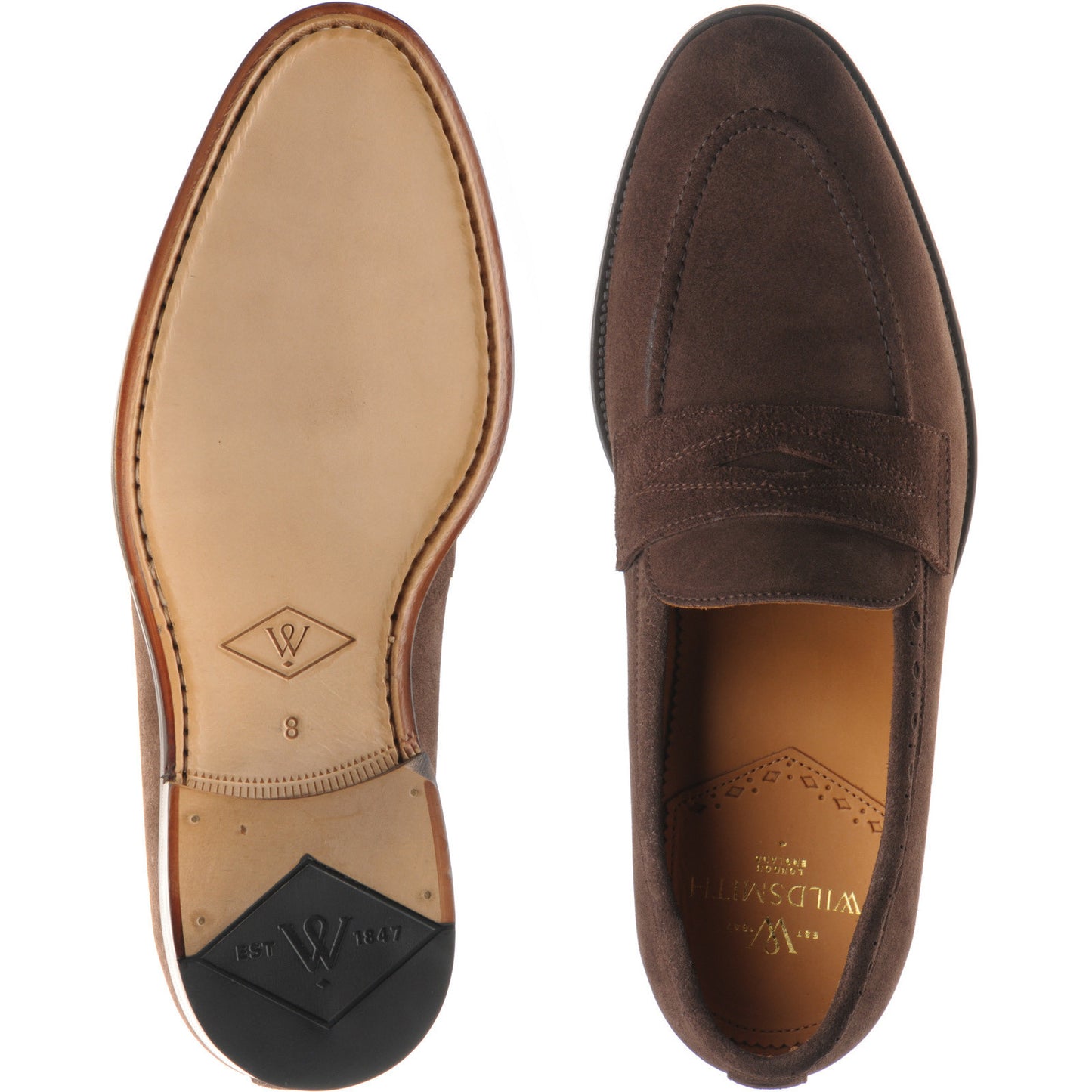 Product image for Wildsmith Model 98 in dark brown suede