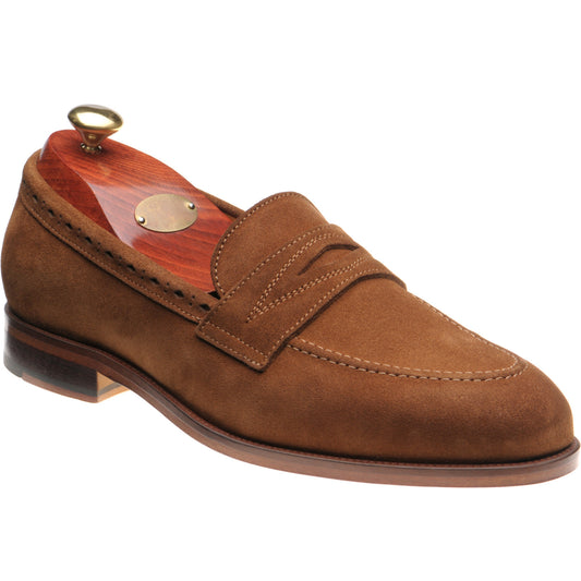 Product image for Wildsmith Model 98 mens loafers in tan suede