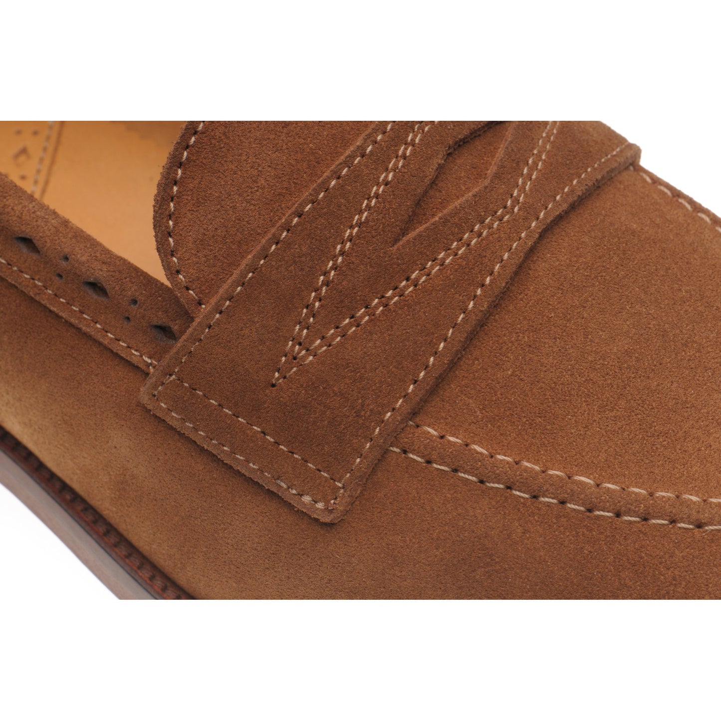 Product image for Wildsmith Model 98 mens loafers in tan suede