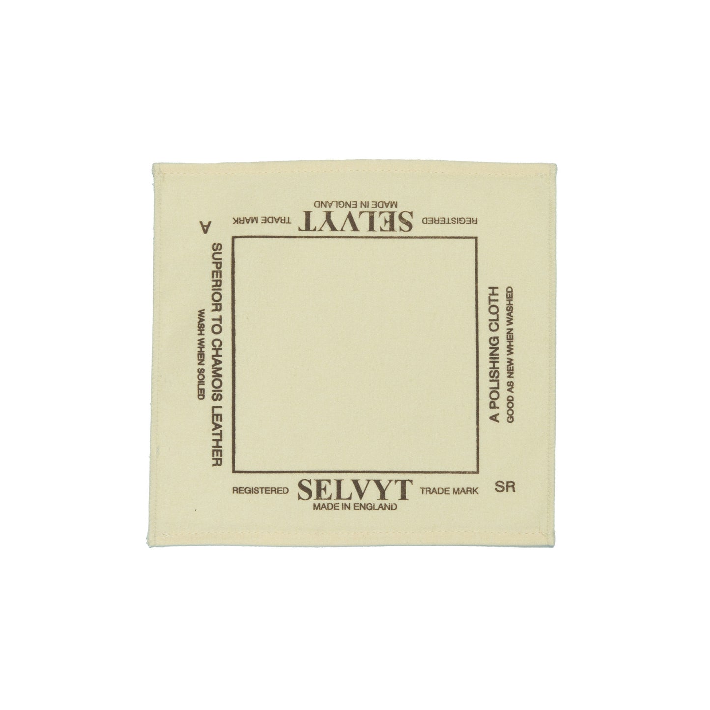 Product image for Wildsmith Selvyt premium polishing cloth (25 x 25) in undyed cotton