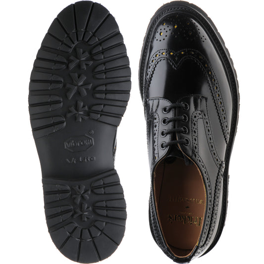 Product image for Wildsmith Wildsmith Bourton LW mens rubber-soled brogues in black polished