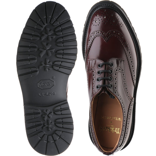 Product image for Wildsmith Wildsmith Bourton LW mens rubber-soled brogues in burgundy polished