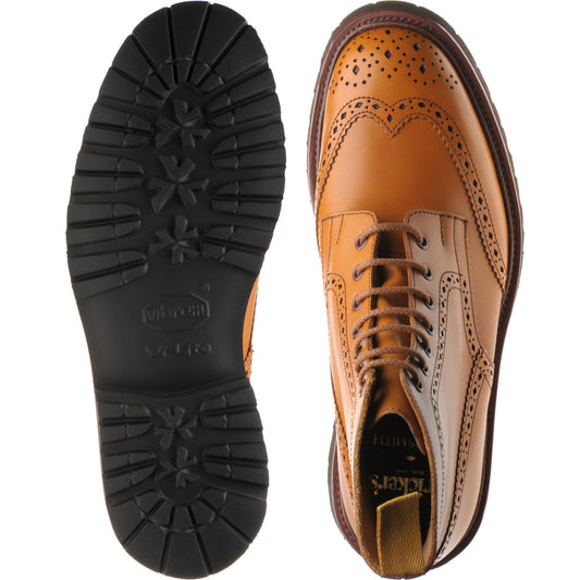 Product image for Wildsmith Wildsmith Stow LW mens rubber-soled brogue boots in acorn antique