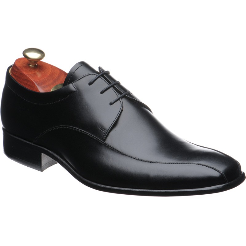 Barker shoes | Barker Flex | Ross Derby shoe in Black Calf at Herring Shoes