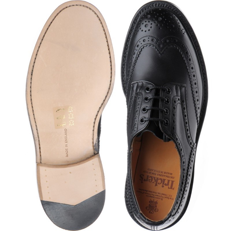 Trickers shoes | Tricker Country Collection | Keswick brogue in Black ...