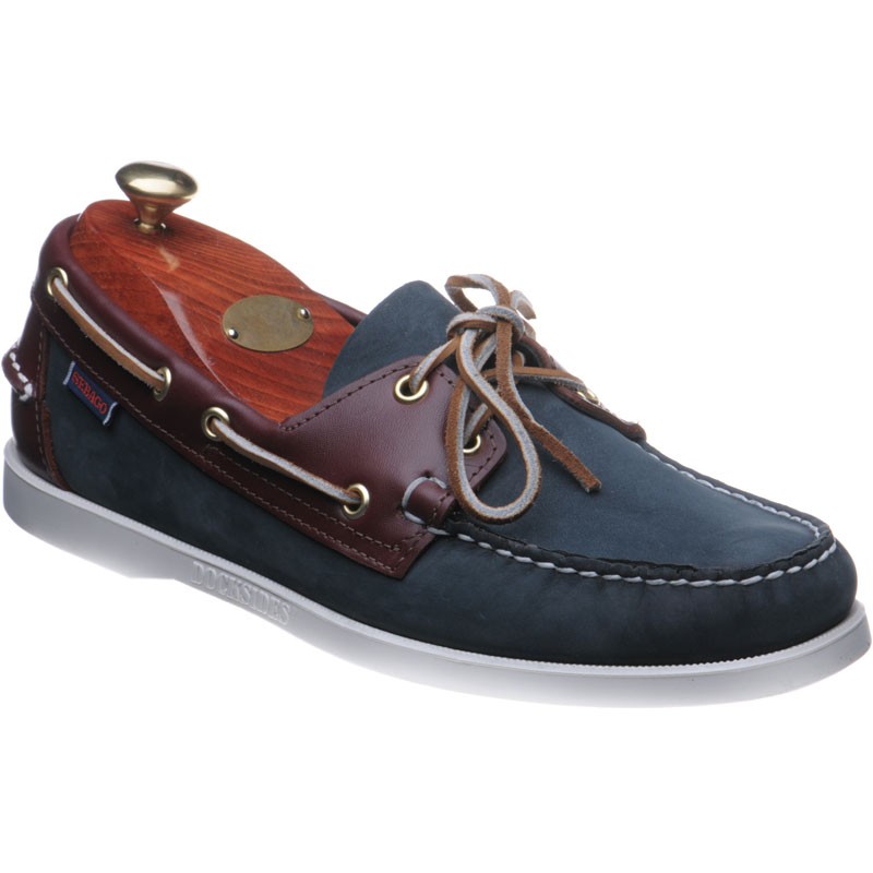 Sebago shoes | Sebago | Spinnaker deck shoe in Blue Brown at Herring Shoes