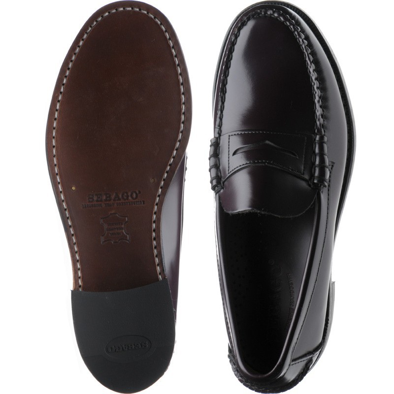 Sebago shoes | Sebago | Classic loafer in Cordo Burgundy at Herring Shoes
