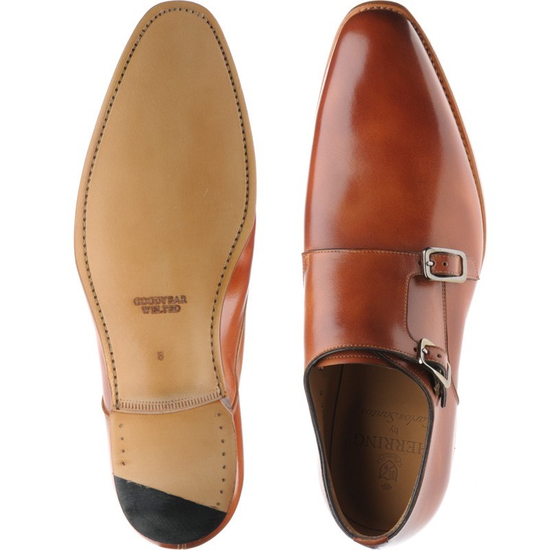 Herring shoes | Herring Classic | Shakespeare double monk shoe in Tan ...
