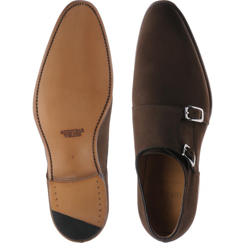 Herring shoes | Herring Classic | Shakespeare double monk shoe in Brown ...