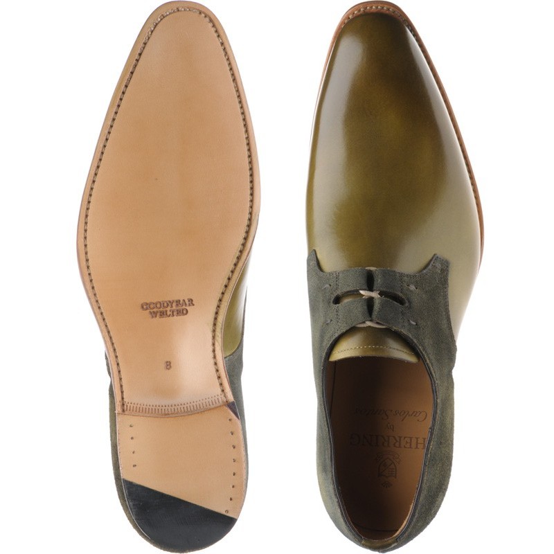 Herring shoes | Herring Classic | Bilbao in Olive Calf and Suede at ...