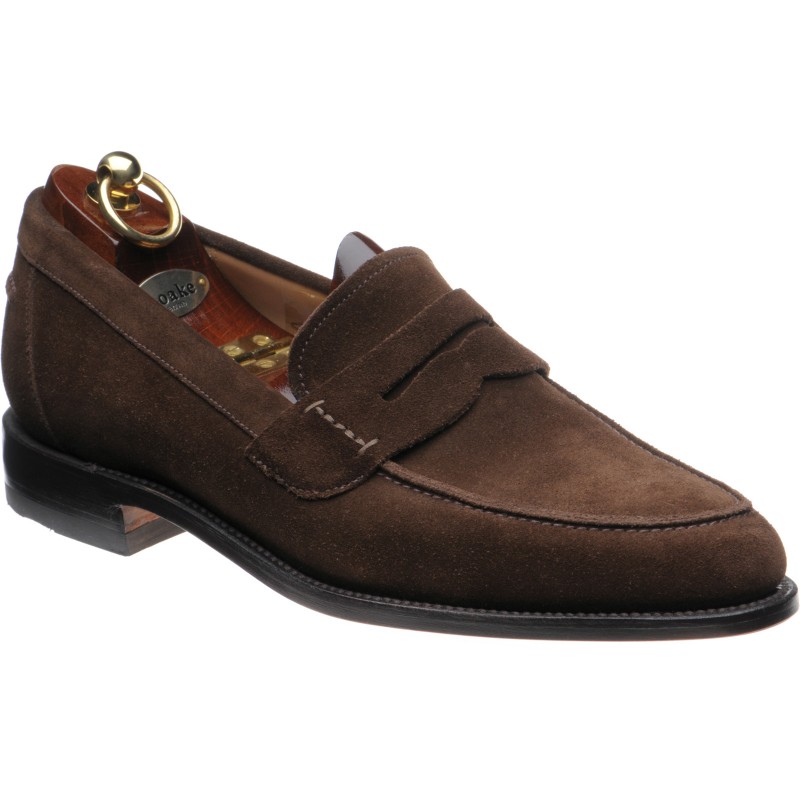 Loake shoes | Loake 1 | 256 loafers in Brown Suede at Herring Shoes