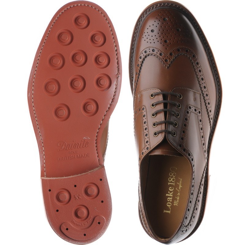 Loake shoes | Loake 1880 Anniversary | Worton brogue in Brown Calf at ...