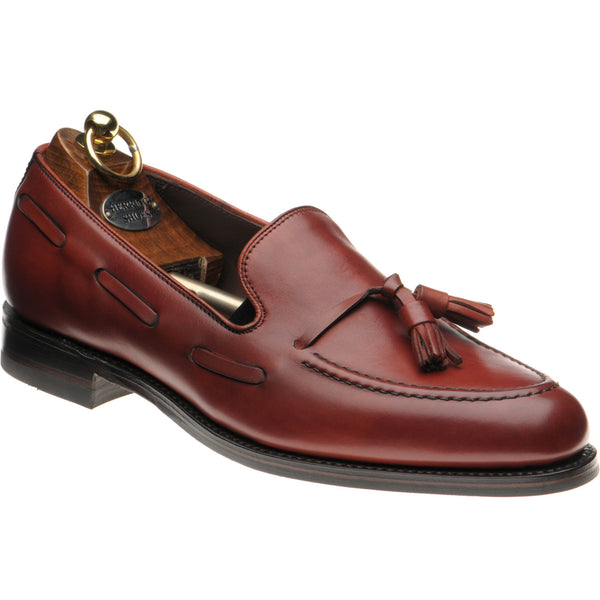 Herring Ascot II mens hybrid-soled tasselled loafers in pecan calf