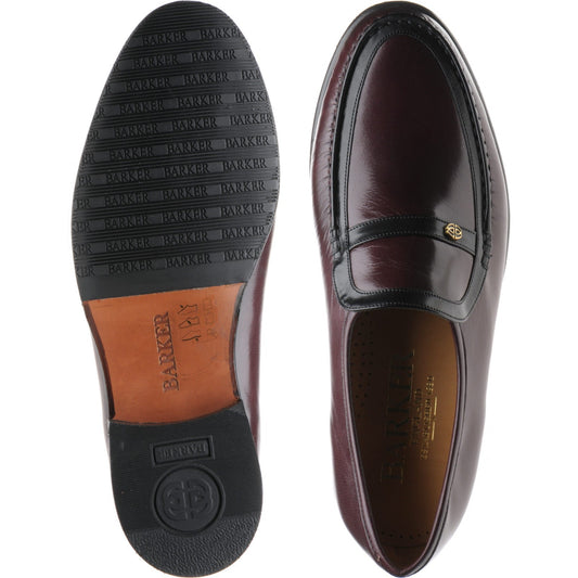 Product image for Barker Jefferson in burgundy kid