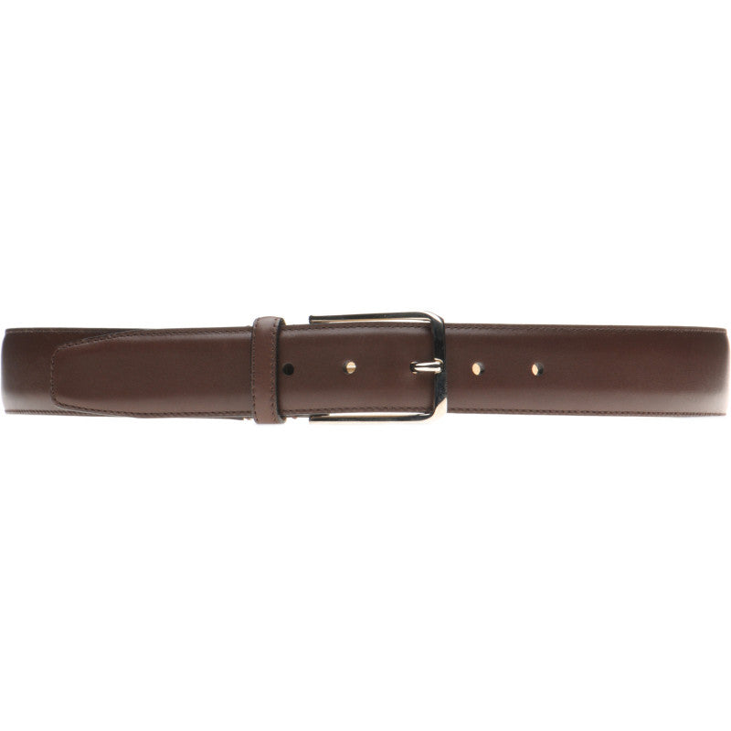 Product image for Herring Westminster II Belt in brown calf silver buckle