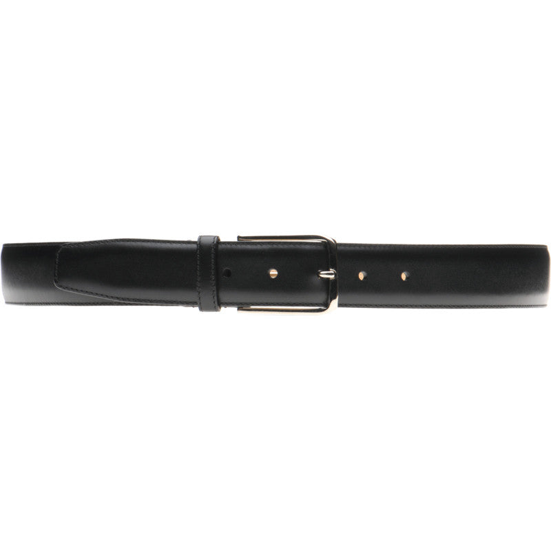 Product image for Herring Westminster II Belt in black calf silver buckle