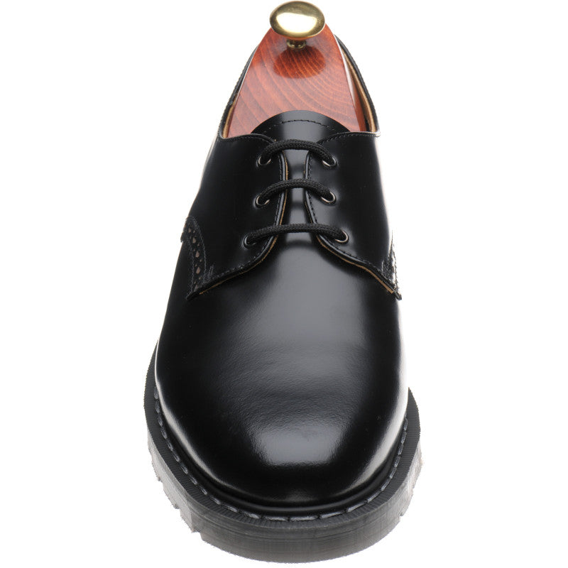 Product image for Wildsmith Model Gibson mens rubber-soled Derby shoes in black polished