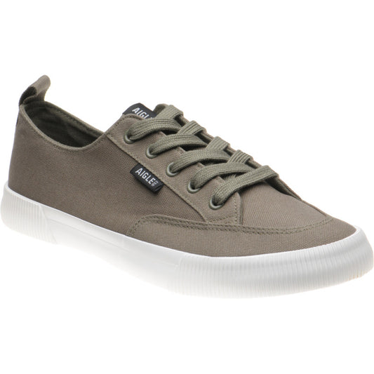Product image for Aigle Tamarix mens rubber-soled Derby shoes in green