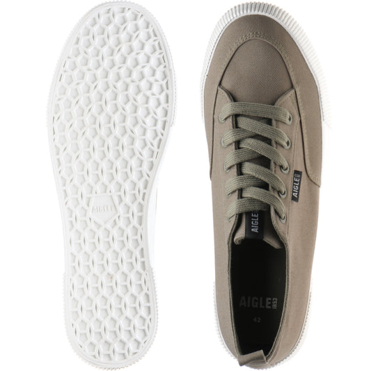 Product image for Aigle Tamarix mens rubber-soled Derby shoes in green