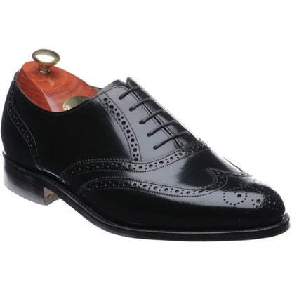 Product image for Barker Albert mens brogues in black polished (second)