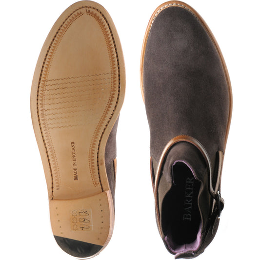 Product image for Barker Alexandra ladies boots in brown suede and cedar strap