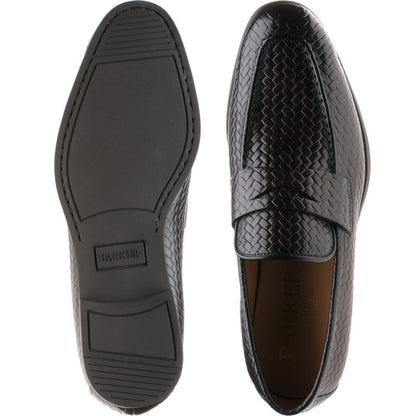 Product image for Barker Capri in brown weave calf