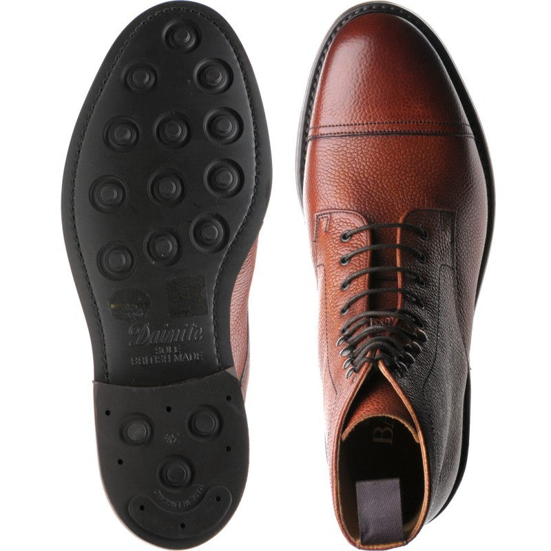 Product image for Barker Donegal in antique rosewood grain calf
