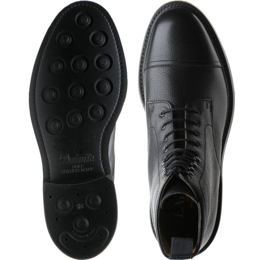 Product image for Barker Donegal in black grain calf