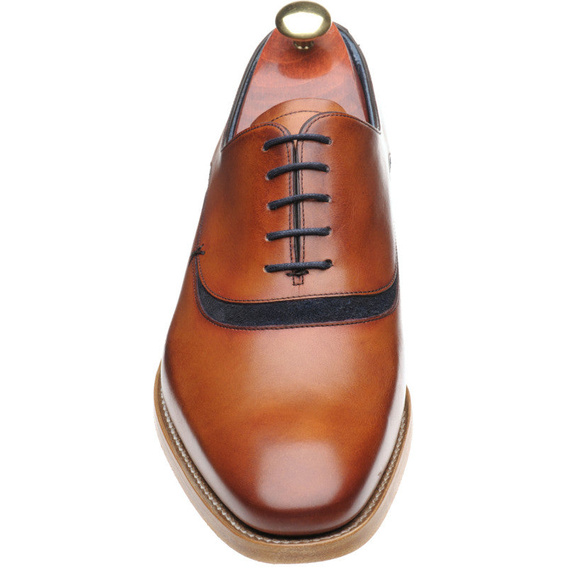 Product image for Barker Emerson in rosewood and navy suede