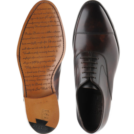Product image for Barker Falsgrave in dark brown shadow calf