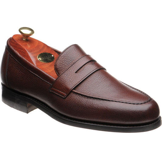 Product image for Barker Jevington (Rubber) in cherry grain calf