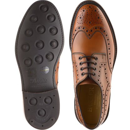 Product image for Barker Kendall mens rubber-soled brogues in cedar calf