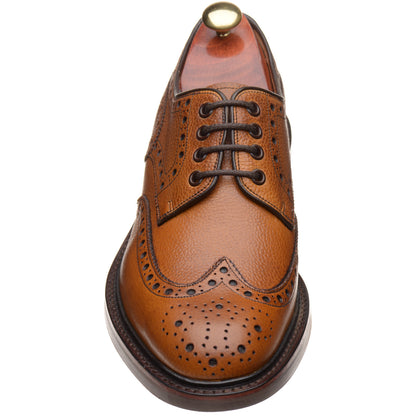Product image for Barker Kendall mens rubber-soled brogues in cedar highland grain