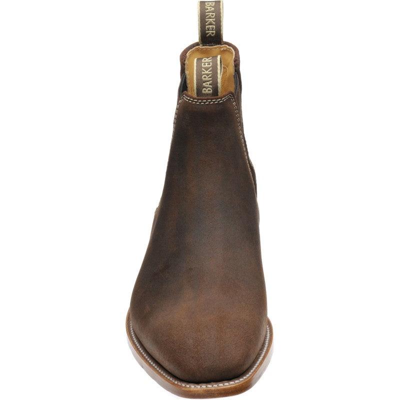 Product image for Barker Mansfield in brown waxy suede