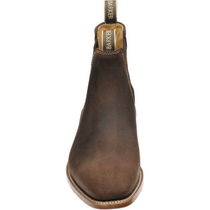 Product image for Barker Mansfield in brown waxy suede