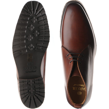 Product image for Barker Melksham mens rubber-soled Chukka boots in walnut calf (second)