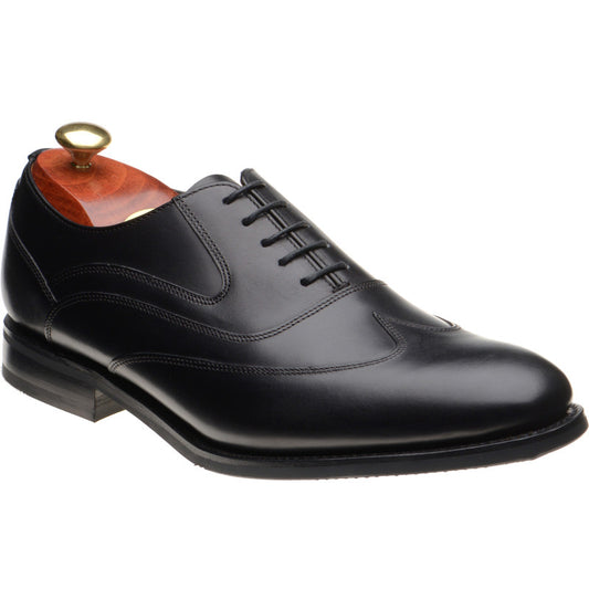 Product image for Barker Oldbury mens rubber-soled brogues in black calf