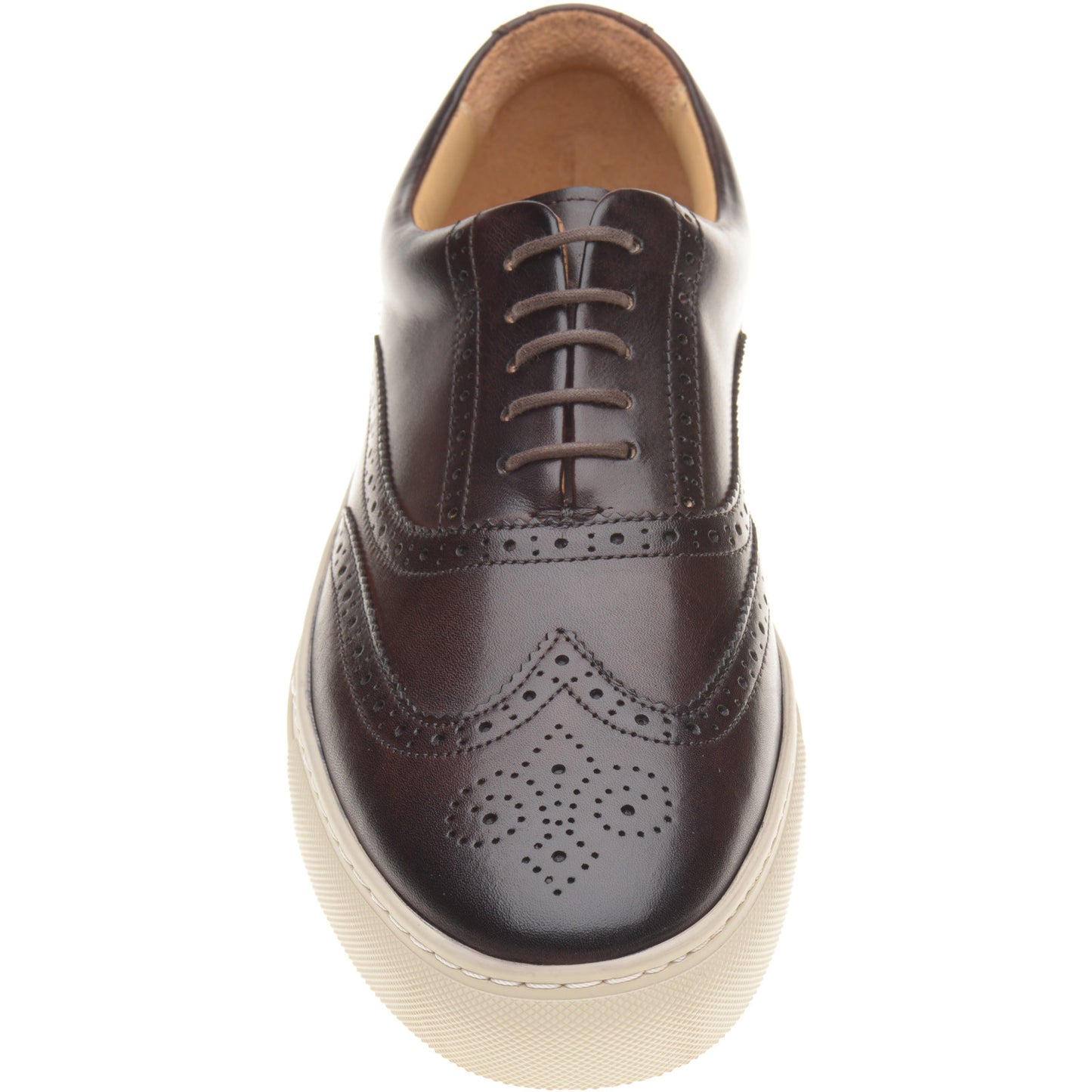 Product image for Barker Owen mens rubber-soled brogues in mocha calf