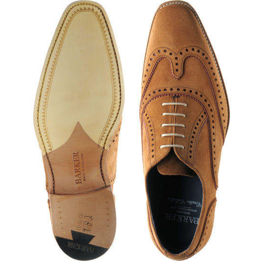Product image for Barker Spencer in terra suede  burgundy suede