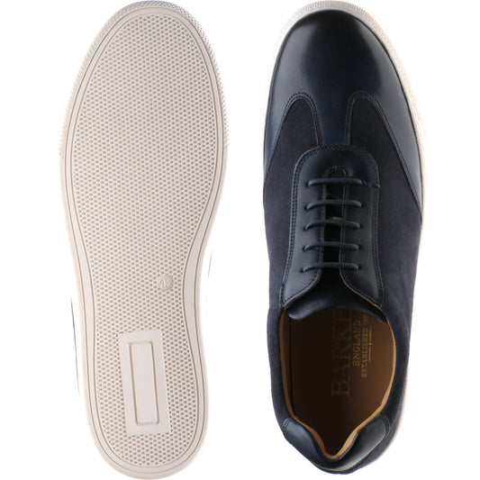 Product image for Barker Stig in navy suede and calf