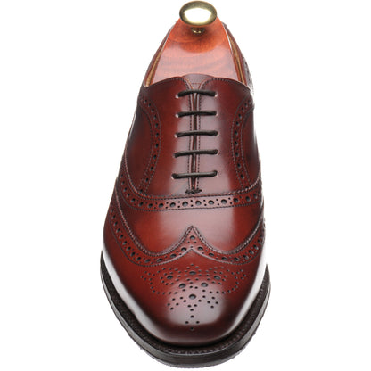 Product image for Barker Turing mens hybrid-soled brogues in cherry calf (second)