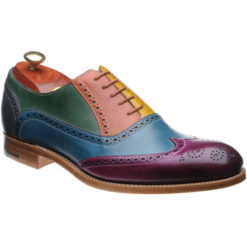 Product image for Barker Valiant in multi colour hand painted calf