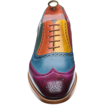 Product image for Barker Valiant in multi colour hand painted calf