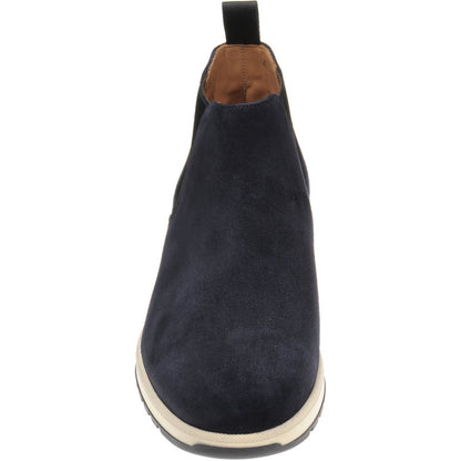 Product image for Carlos Santos 1464 mens rubber-soled boots in navy suede